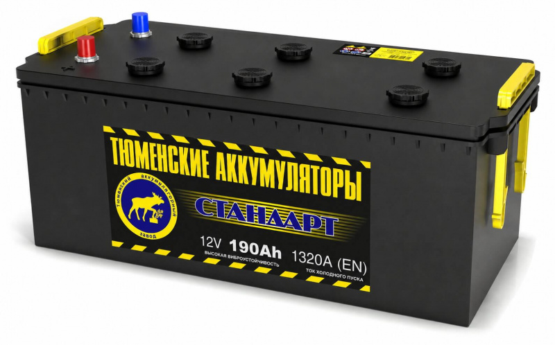 Аккумулятор Тюмень СТАНДАРТ 6ст-190 п.п. (под конус)