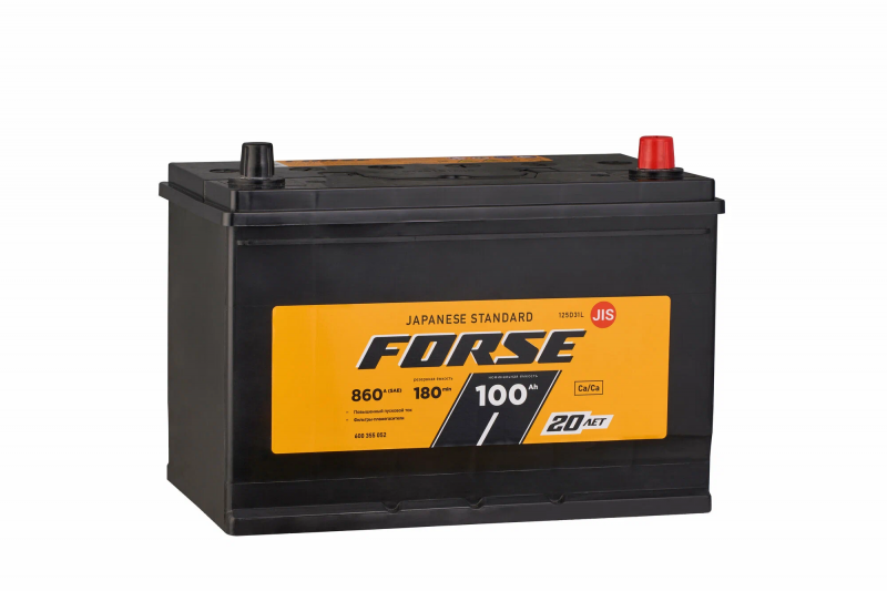 Аккумулятор FORSE Asia 6ст-100 VL 0/1