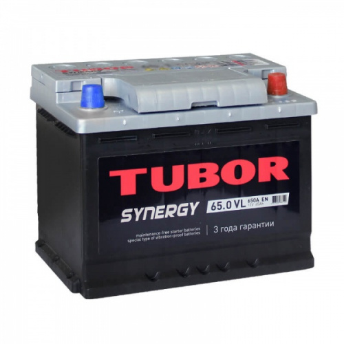 Аккумулятор TUBOR Synergy 6ст-65 о.п.